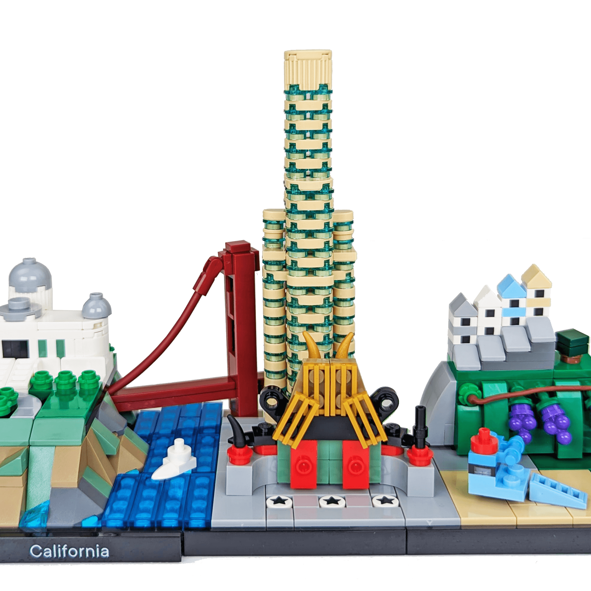 California Skyline Architecture Building Kit - Custom Building Set - Made Using LEGO® Parts